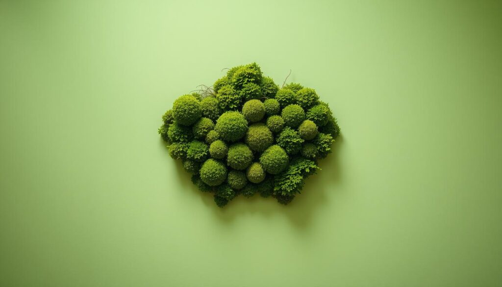 einfaches DIY Moosbild