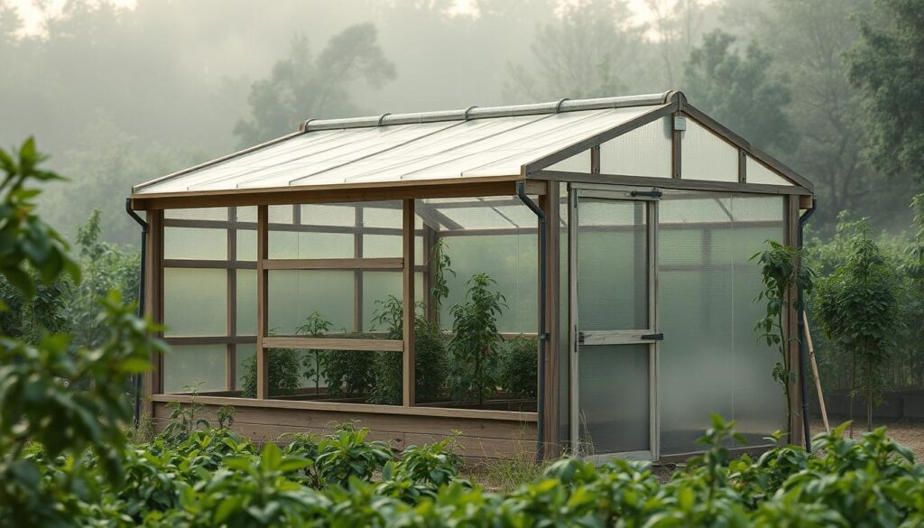 stabile Bauweise Tomatenhaus
