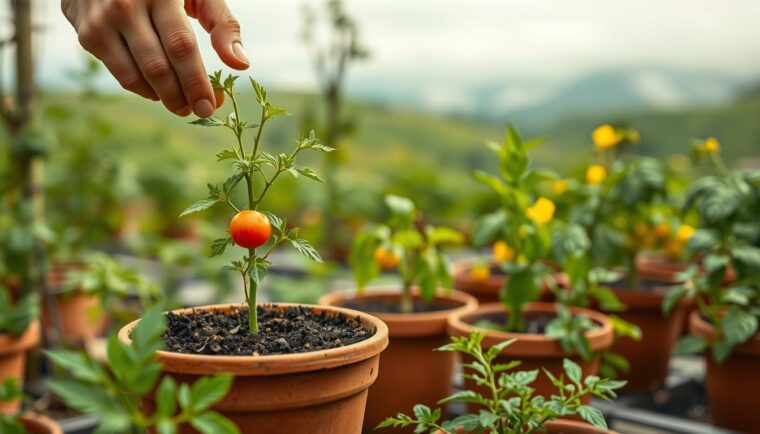 tomaten pflanzen im topf