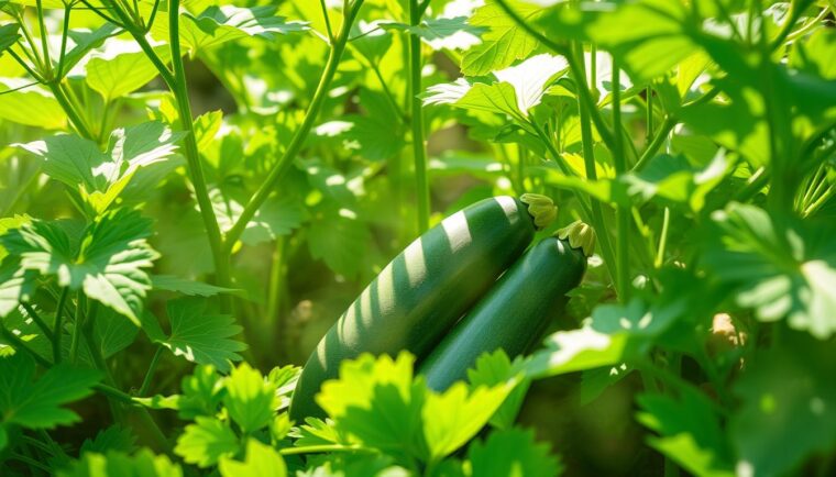 Gurke und Zucchini zusammen pflanzen