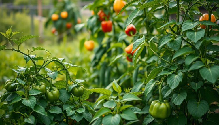 Gurken und Paprika zusammen pflanzen