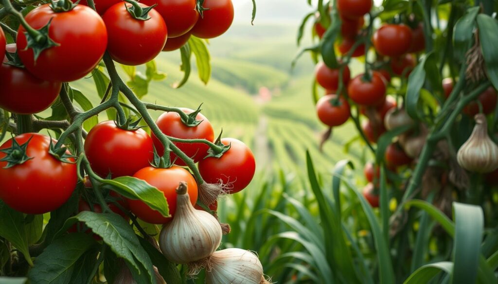 Tomaten Zwiebeln Synergien