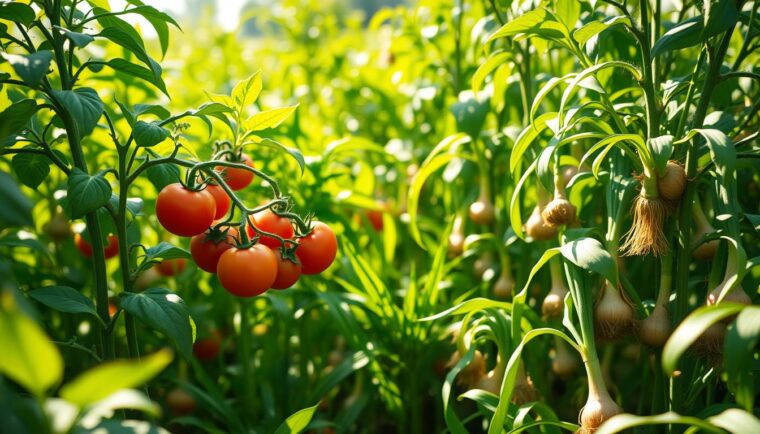 Tomaten und Zwiebeln zusammen pflanzen