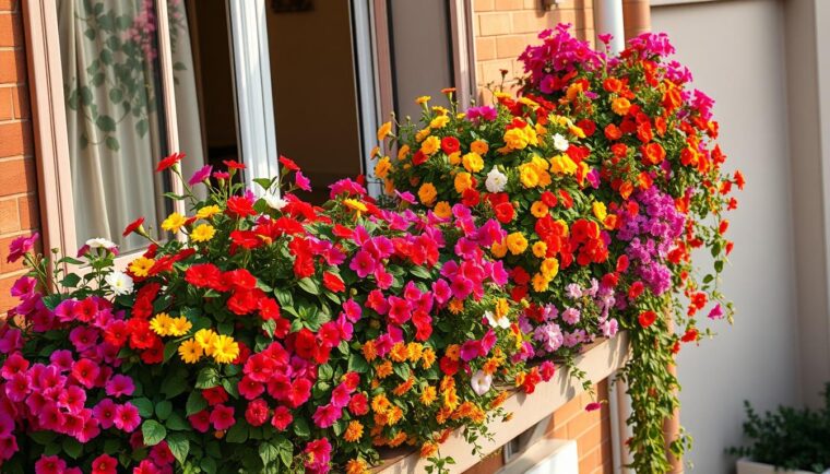 Balkonkästen Blumengestaltung
