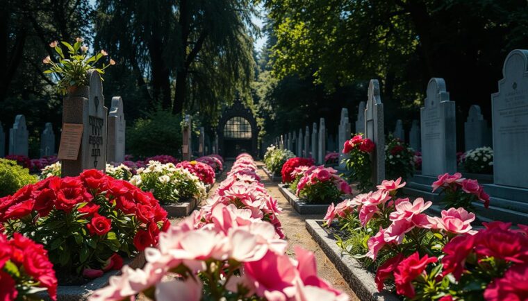 Friedhofsblumen Schutz