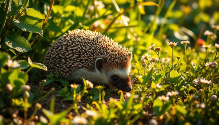 Igel im Garten Lebensraum