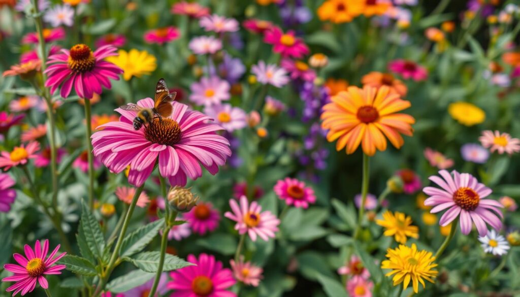 Insektenfreundlicher Garten mit Blühpflanzen