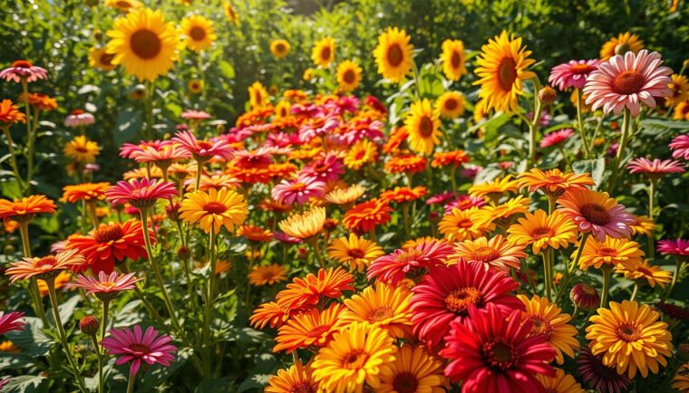 Sommerblumen Julipflanzung